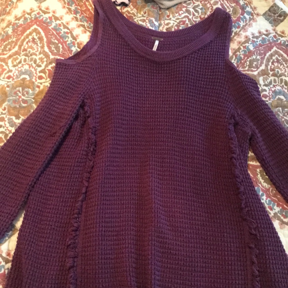 Purple Free People Sweater. Fits oversized